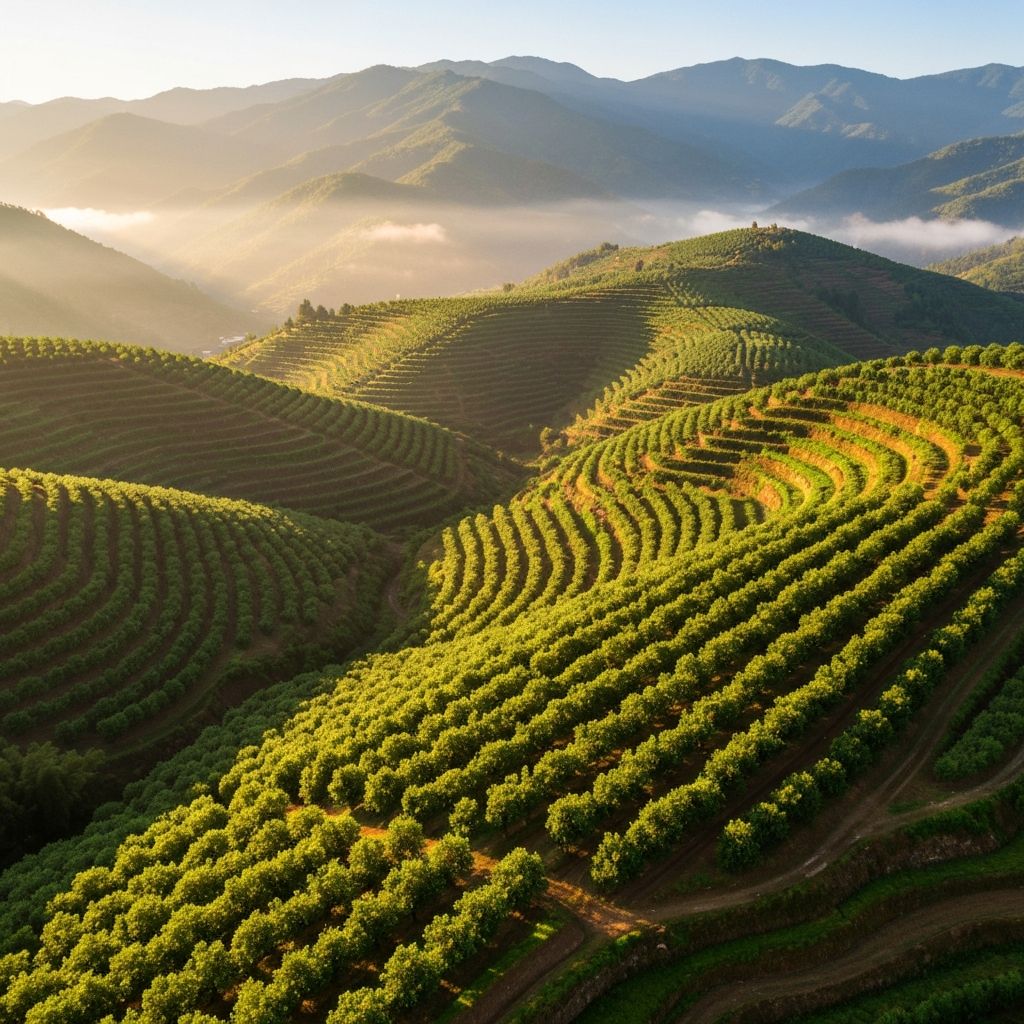 Yongping walnut orchards in the Yunnan highlands